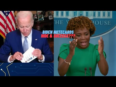 Biden clings to his Notecards. Most successful week isolating in White House. Inflation Reduction?