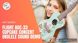 Flight AUC-33 Cupcake Concert Ukulele