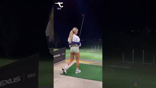 When girl go golfing 4 #short #golf #girl