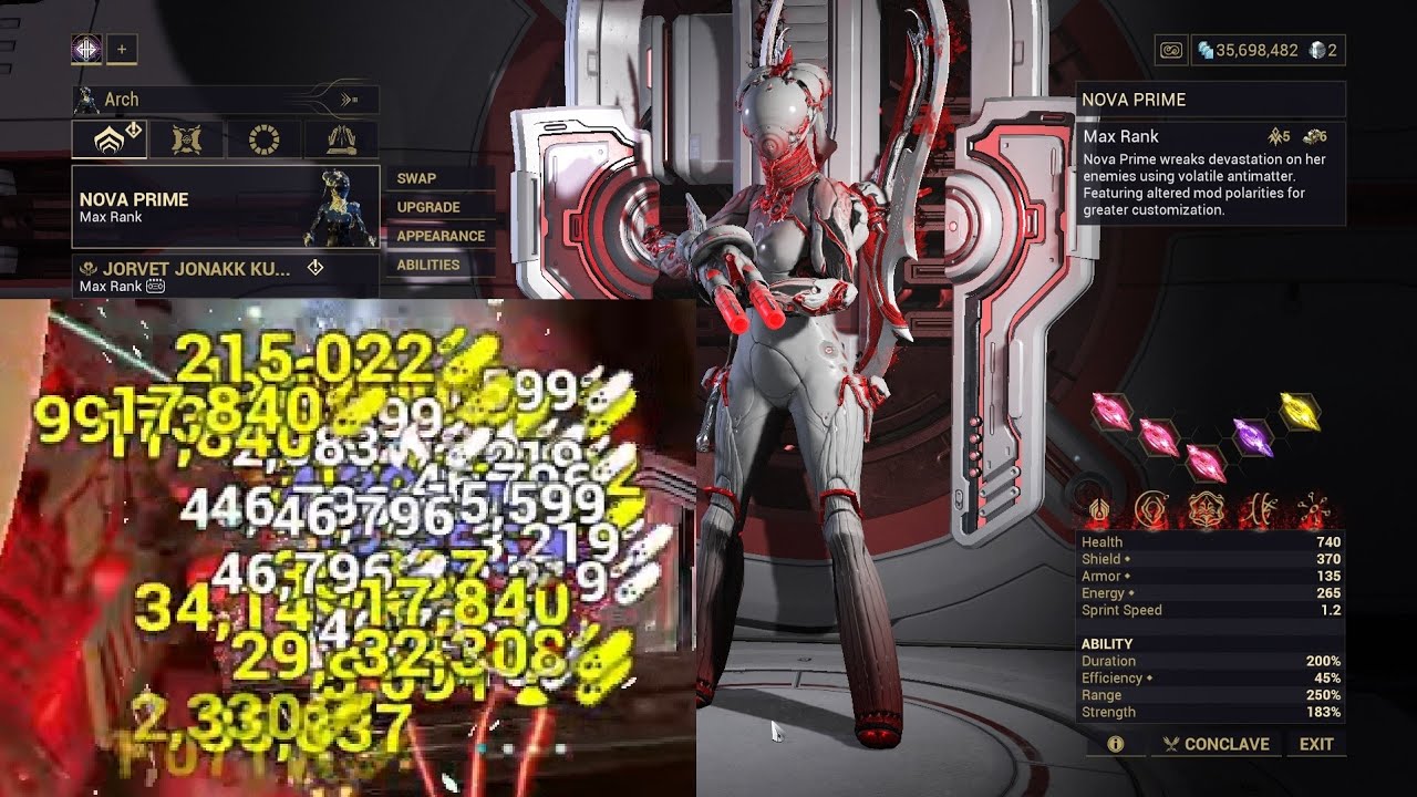 Warframe Arbitration Defense Solo Nova Prime, 1 hour run | The Old Peace