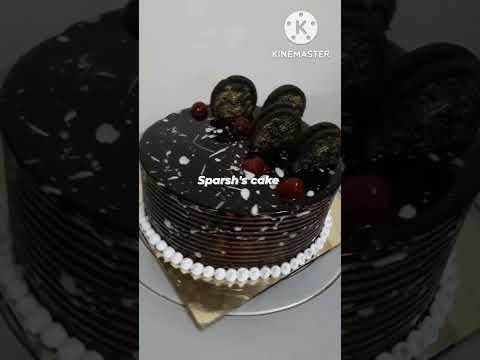1/2kg chocolate cake with oreo biscuits  decoration #Sparsh'sCake #birthdaycake #ganash  cake