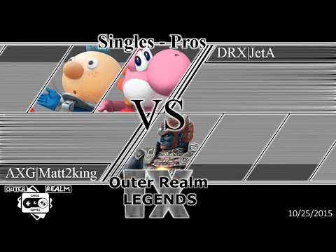 ORL IX - Axg | Matt2King (Ganondorf) vs. DRX | JetA (Yoshi, Alph) - LFs - Smash 4 - Wii U