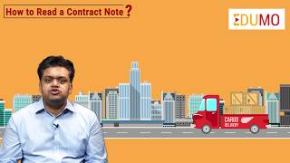 Understanding & Interpreting Contract Note by a Stock Broker | Motilal Oswal
