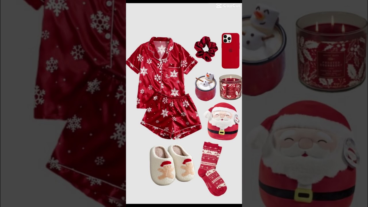 Christmas sleepover pajama outfits#christmas#christmastree