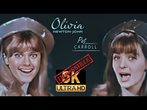 Olivia Newton-John & Pat Carroll AI 5K Colorized ❌Impossible Restore❌ - September in the rain 1967