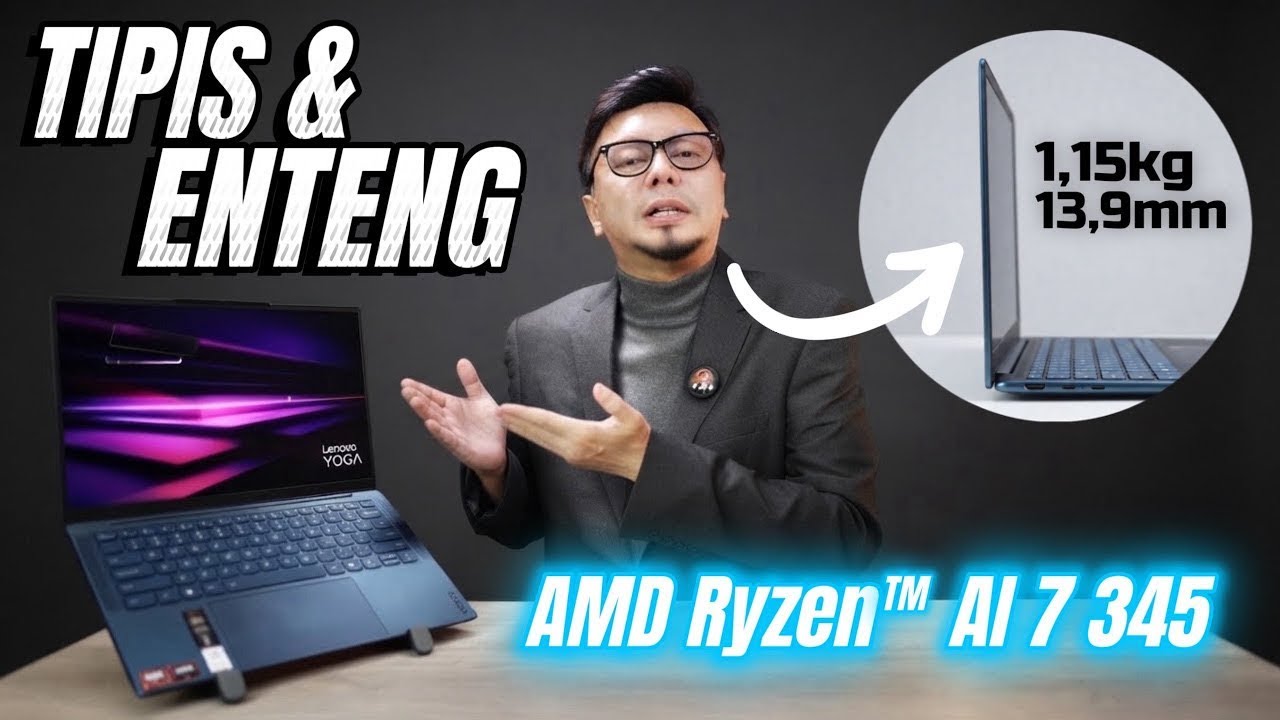 Tipis & Enteng! Tapi Isinya Ryzen AI & OLED 2.8K 120Hz.. Lenovo Yoga Slim 7 Review