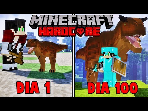 SOBREVIVI 100 Dias em um MUNDO cheio de DINOSSAUROS! - O FILME #2