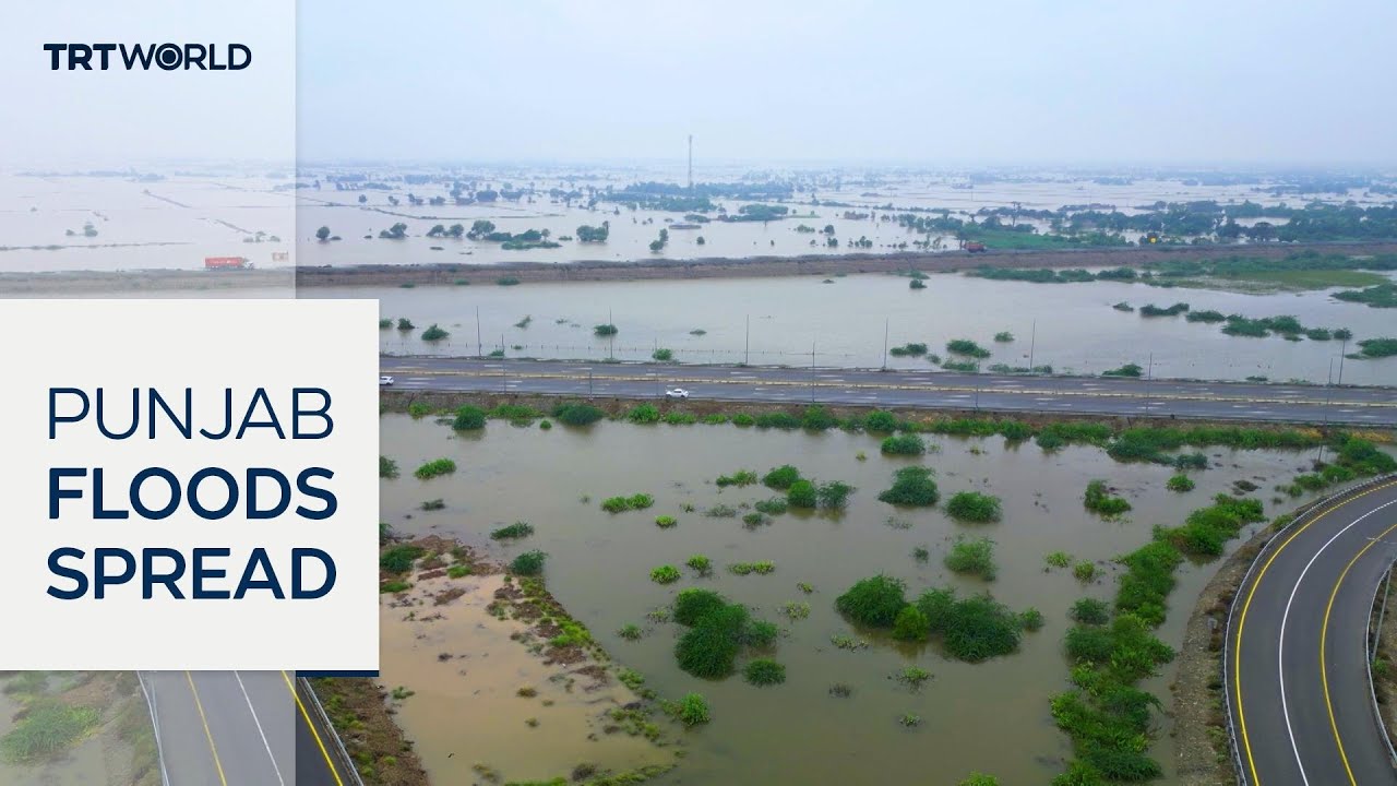 Floodwaters submerge more areas in Punjab province