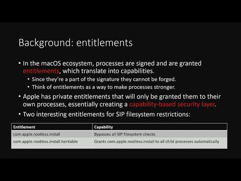 DEF CON 31 - Getting a Migraine - Unique SIP Bypass on MacOS  - Or, Pearse, Bohra
