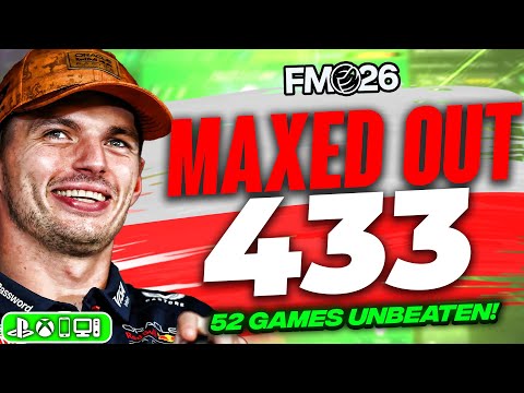 The BEST 433 FM26 Tactic? | 52 Games Unbeaten! | Best FM26 Tactics