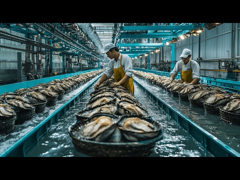 How Billions of Mussels Are Raised & Harvested in Deep Sea | Automatic Mussel Processing Technology