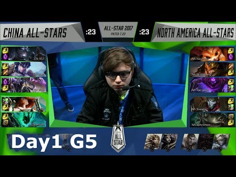 China vs NA LCS | Day 1 of LoL 2017 All Star Group Stage | China All-Stars vs NA All-Stars