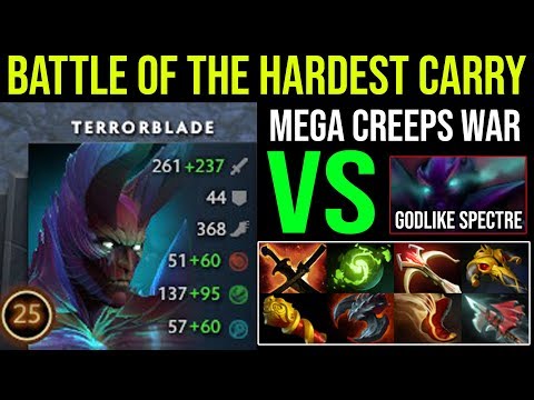 Battle of the Hardest Carry [Terrorblade] Vs [Spectre] NonStop Fighting 8 Items DOTA 2 WTF COMEBACK