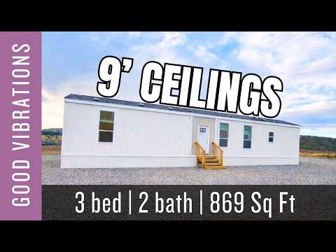 This 869 Sq Ft Home Has 9’ Ceilings?! 😳 | 3 Bed, 2 Bath | Good Vibrations Model