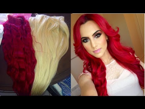 How To Dye Hair Extensions To Match Your Hair Bright Red Hair