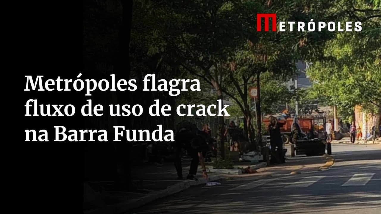 Fluxo de usuários de crack toma rua perto do Memorial da América Latina