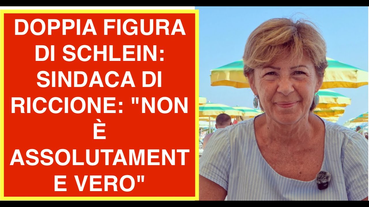 DOPPIA FIGURA DI SCHLEIN: SINDACA DI RICCIONE: "NON È ASSOLUTAMENTE VERO"