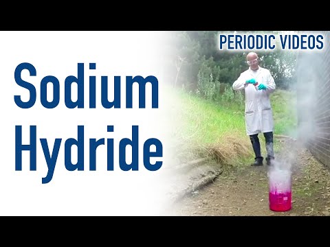 水素化ナトリウム(スローモーション) - 動画の周期律表 (Sodium Hydride (SLOW MOTION) - Periodic Table of Videos)
