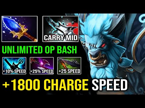 +1800 CHARGE SPEED Carry Mid Spirit Breaker | Unlimited Bash with Aghanim Silver Edge Dota 2