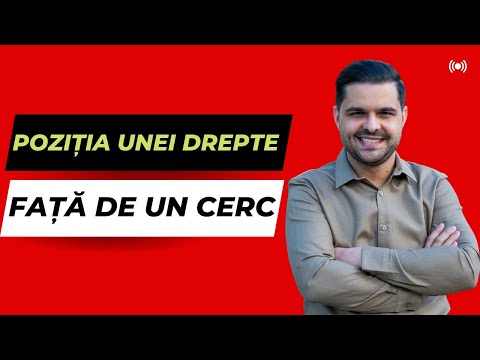 Teorie: Pozitii relative ale unei drepte fata de un cerc