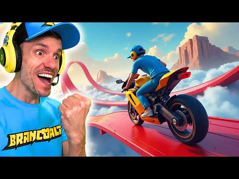 SALTAMOS de MOTO de uma ALTURA ABSURDA no FORTNITE! 😵