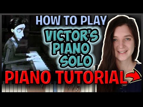 How To Play "VICTOR'S PIANO SOLO" [Corpse Bride} by Danny Elfman - (Synthesia) [Piano Tutorial] [HD]
