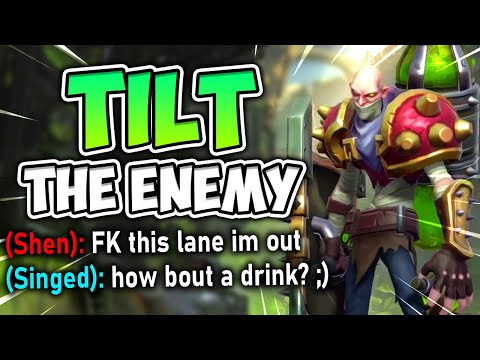 HOW TO TILT THE ENEMY TOP LANER GUARANTEED (WITH SINGED TOP) - League of Legends