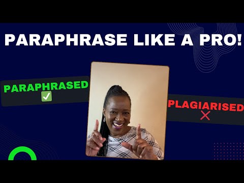 HOW TO PARAPHRASE LIKE A PRO WITHOUT PLAGIARIZING