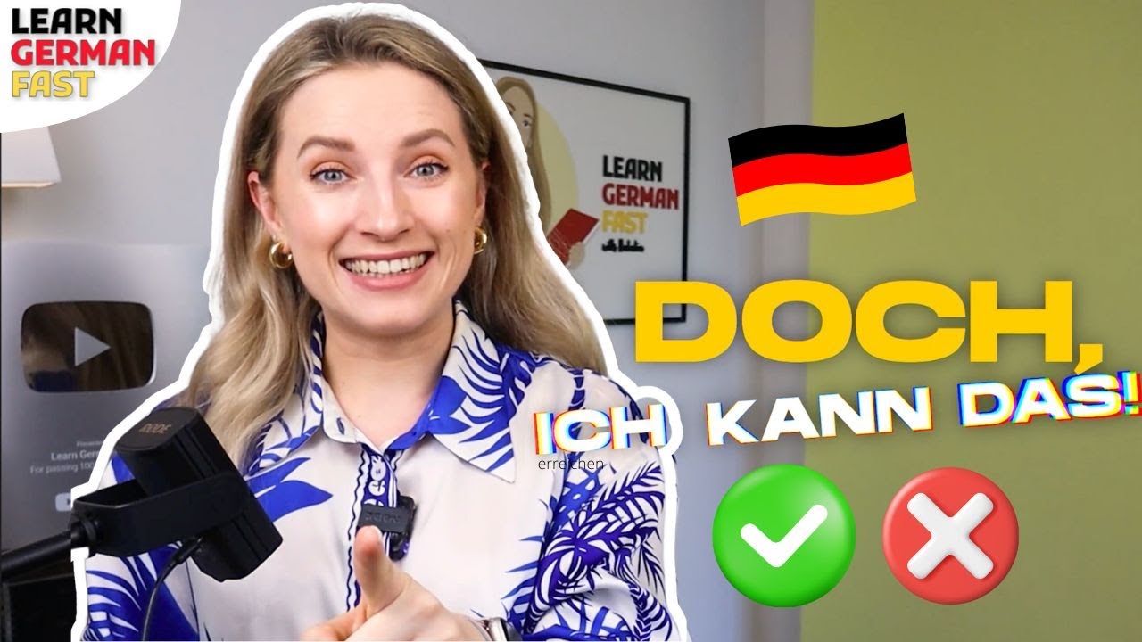 DOCH - 4 BEDEUTUNGEN 🇩🇪 (Deutsche Grammatik verbessern) Learn German Fast