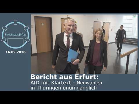 Bericht aus Erfurt: AfD mit Klartext - Neuwahlen in Thüringen unumgänglich Video-Thumbnail von YouTube