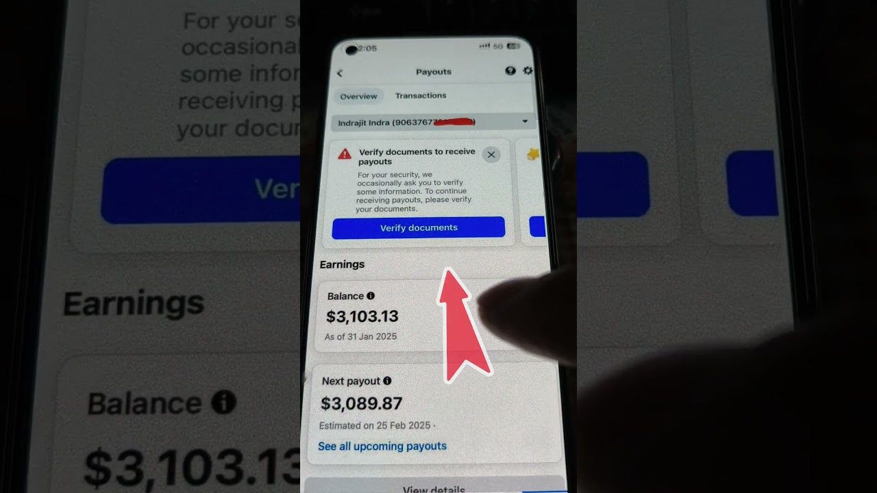 verify documents to receive payouts
