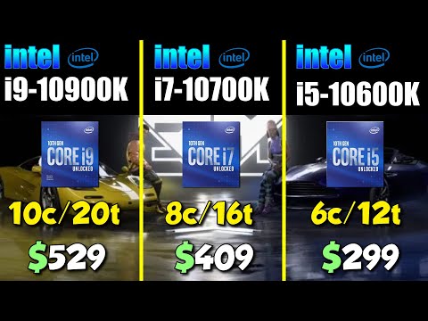 i9-10900K vs. i7-10700K vs. i5-10600K
