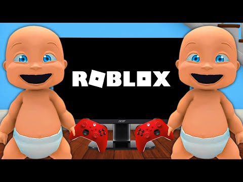 Baby Plays ROBLOX!