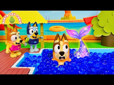 Bluey's Mummy Turned Into A Mermaid | Pretend Play with Bluey Toys