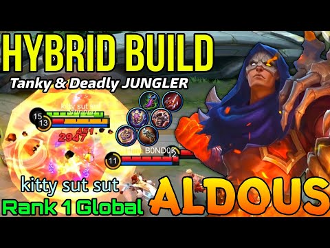 Jungler Aldous Hybrid Tank Build! -  Top 1 Global Aldous by kitty sut sut - Mobile Legends