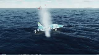 DCS WORLD: CRASH LANDING IN THE WATER