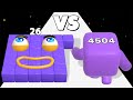 LEVEL UP NUMBER (vs) NUMBER BLOCKS RUN - ASMR Gameplay! Free Math Games