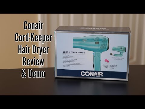 Conair Cord-Keeper Hair Dryer Review & Demo - Is this...