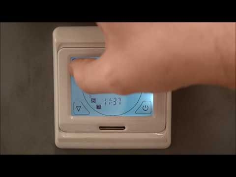 UltraWarm thouchscreen thermostat set up guide