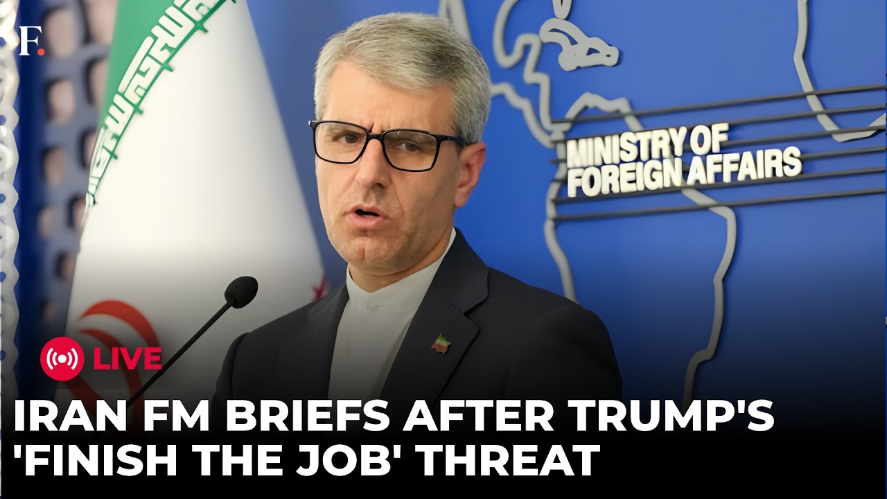 LIVE: Iran's Esmail Baghaei Briefs Media After Tehran's 'Try Your Luck Again' Warning to Trump