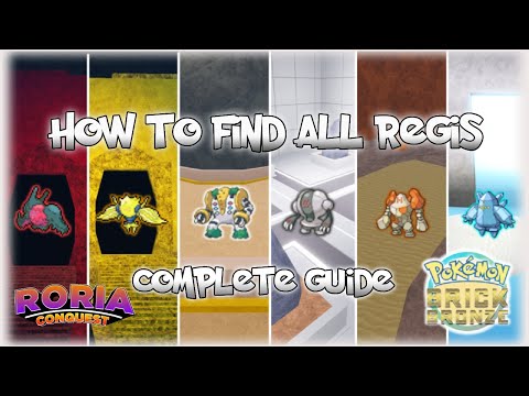 Come trovare TUTTI I REGIS in Roria Conquest | Pokemon Brick Bronze!