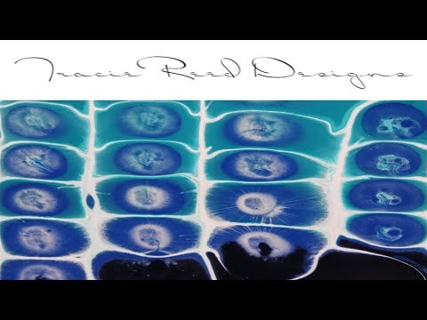 (213) Acrylic Pour Painting Chameleon cell technique second try