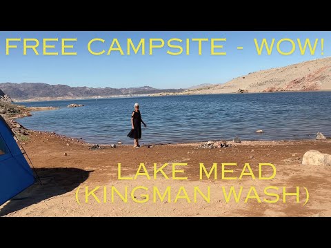 LAKE MEAD IN MY CAMPERVAN - DISPERSED FREE CAMPING - KINGMAN WASH - SUBSCRIBER MEETUP - SOOO FUN!!!