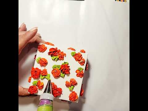 Adding leafs to 3D sculpture flowers