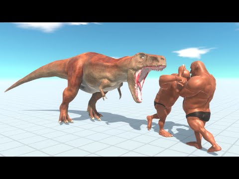 T-REX & HILL GIANT vs EVERY UNIT - Animal Revolt Battle Simulator