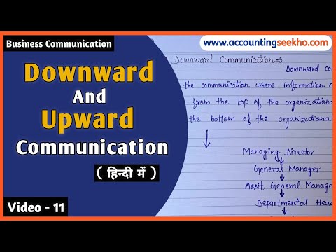 Downward And Upward Communication | Types Of Vertical Communication | हिन्दी में |