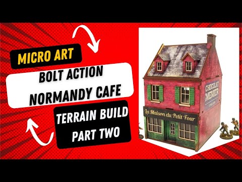 Bolt Action Normandy Cafe Terrain Build Final (upper levels)