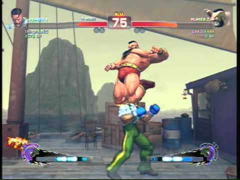 ULTRA SUPER STREET FIGHTER 4 non AE ultra zangief match loss but win