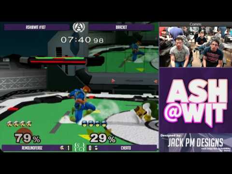 RemolinoFeroz (Luigi) vs Cheato (Falcon) - ASH@WIT #107 Melee Bracket