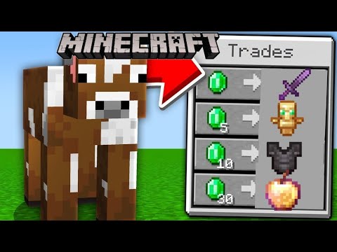 INSANE!! Trading OP Items with Mobs in Minecraft!